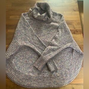 Cozy Lea & Nicole  Heathered Sweater Cowl Neck